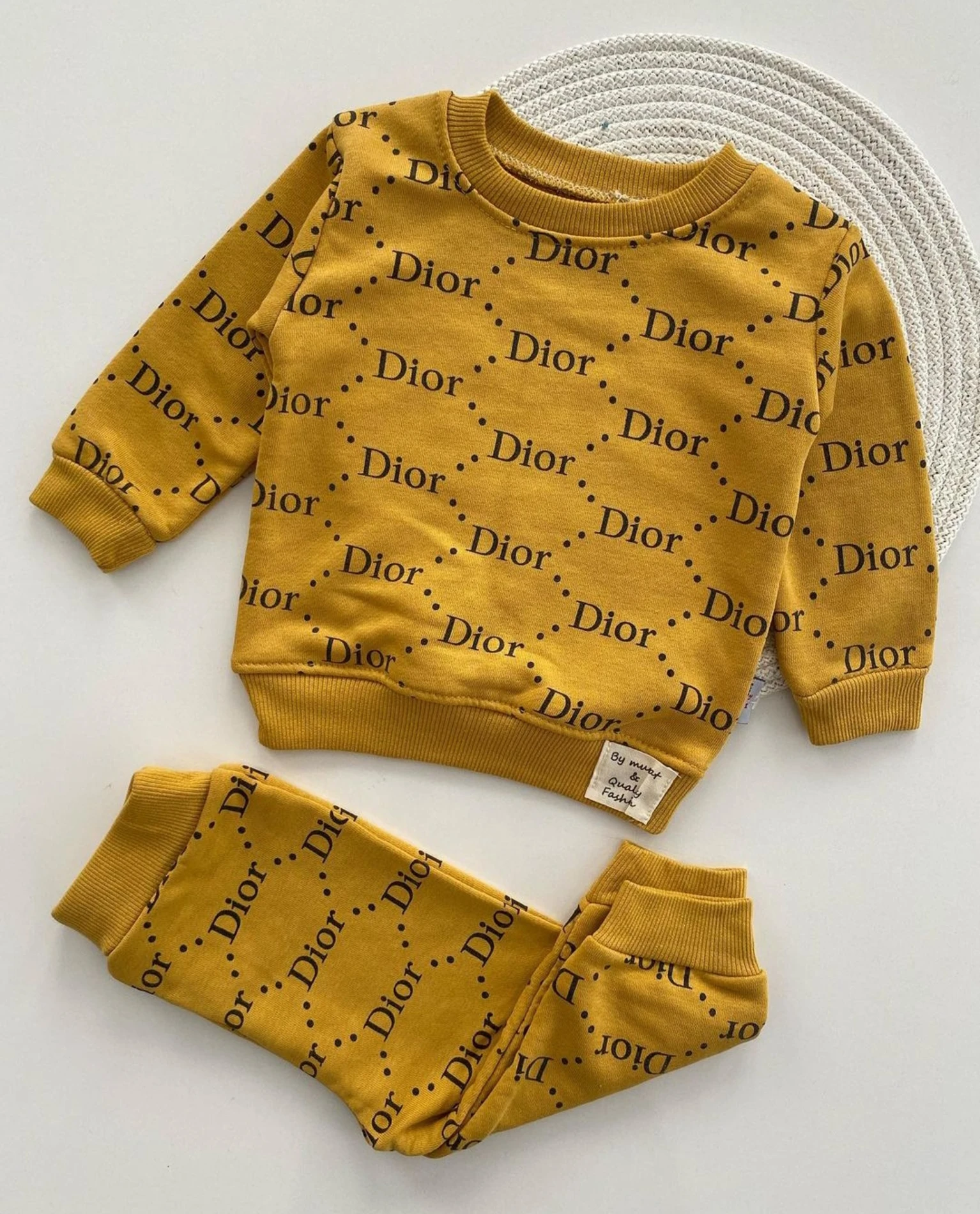 Dior Baskılı Üç İp 2'li Takım